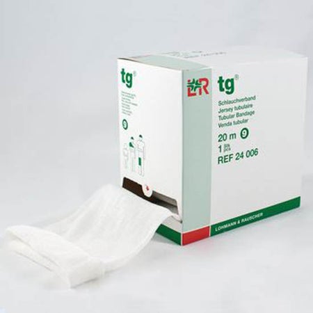 Elastic Tubular Support Bandage tg® 2-3/5 Inch X 22 Yard Medium Arm / Leg Pull On White NonSterile Size 6 Standard Compression