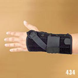 Wrist Brace Aluminum / Poly-Felt / Suede Right Hand Black Medium