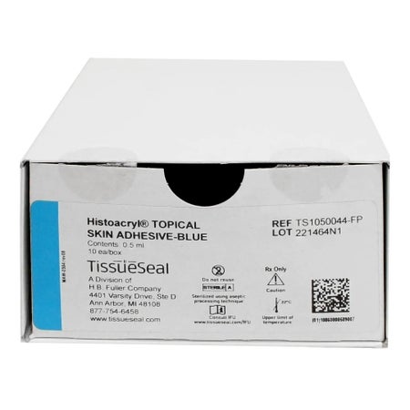 Skin Adhesive Histoacryl® Clear 0.5 mL Liquid Precision Applicator Tip n-Butyl-2 Cyanoacrylate