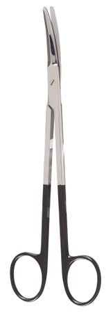 Plastic Surgery Scissors Miltex® SuperCut Gorney 7-1/2 Inch Length OR / Surgical Grade German Stainless Steel NonSterile Finger Ring Handle Curved Blunt Tip / Blunt Tip