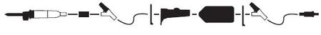 Primary IV Administration Set LifeShield® Gravity 2 Ports 15 Drops / mL Drip Rate 0.2 Micron Filter 101 Inch Tubing Solution