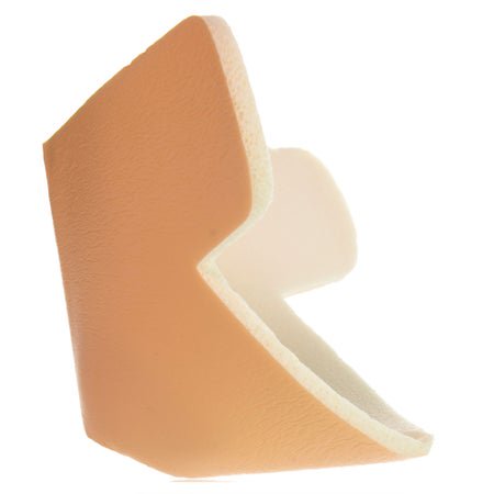 Foam Dressing DermaFoam® 4.9 X 5 Inch Without Border Waterproof Backing Nonadhesive Elbow / Heel Sterile
