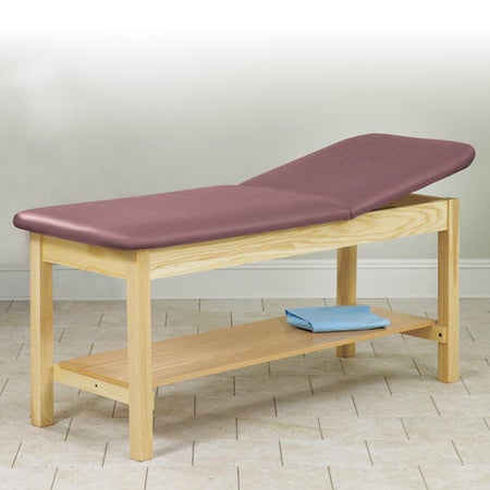 Treatment Table with Storage Classic Series™ Fixed Height 27 W X 72 L Inch Adjustable Backrest 400 lbs. Weight Capacity
