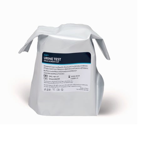 Drugs of Abuse Test Kit iCup® A.D. COC, mAMP/MET, OPI, PCP, THC (OX, pH, SG) 25 Tests CLIA Non-Waived