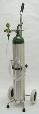 Oxygen Kit on Cart (Empty) Mada Medical Size E Aluminum