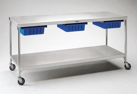 Central Supply Work Table Center Supply 24 X 34 X 72 Inch Stainless Steel 1 Shelf