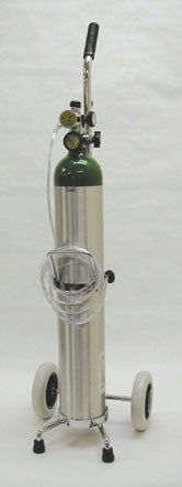 Mada Medical Oxygen Kit on Cart (Empty) Size E Aluminum