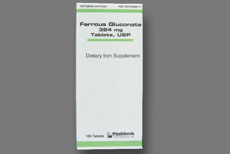 Mineral Supplement Iron 324 mg Strength Tablet 100 per Bottle