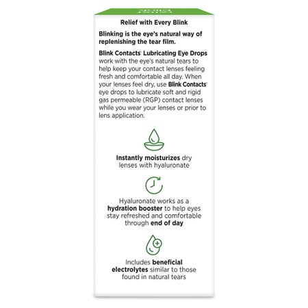 Contact Lens Solution Blink Contacts 0.34 oz. Solution