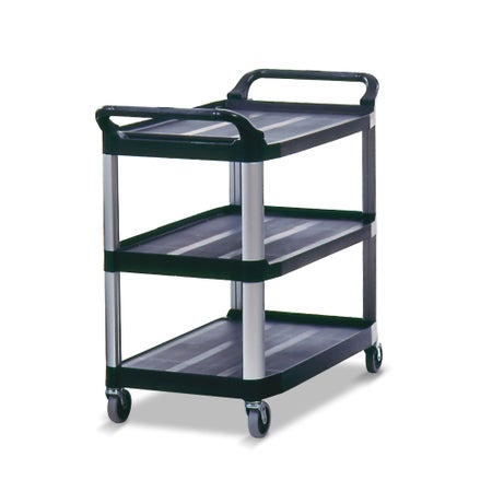 Utility Cart Xtra™ HDPE Frame 40-3/5 X 20 X 37-4/5 Inch Black