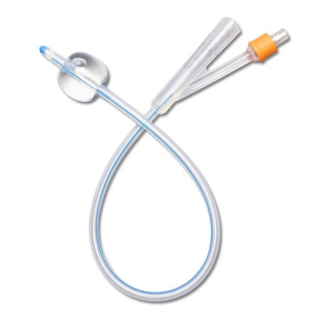 Foley Catheter Medline 2-Way Firm Tip 10 cc Balloon 22 Fr. Silicone