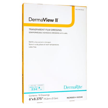Transparent Film Dressing DermaView II™ 6-1/2 X 8-3/8 Inch Frame Style Delivery Rectangle Sterile