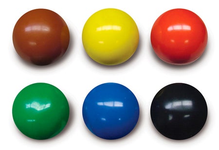 Hand Weight Set 6 Piece Set / Ball Style Soft-Ball™ 1.1 lbs. / 2.2 lbs. / 3.3 lbs. / 4.4 lbs. / 5.5 lbs. / 6.6 lbs.