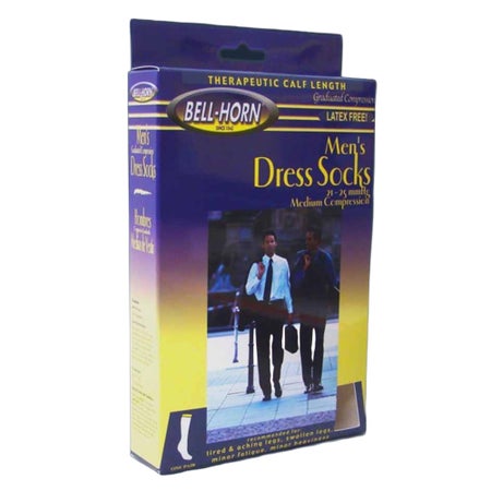 Compression Socks Bell-Horn® Calf High Medium Black Closed Toe