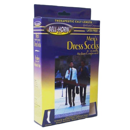 Compression Socks Bell-Horn® Calf High X-Large Black Closed Toe