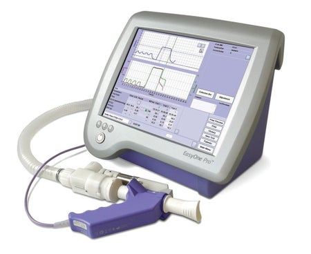 Pulmonary Function Testing Machine EasyOne™ Pro Digital Display Disposable Mouthpiece