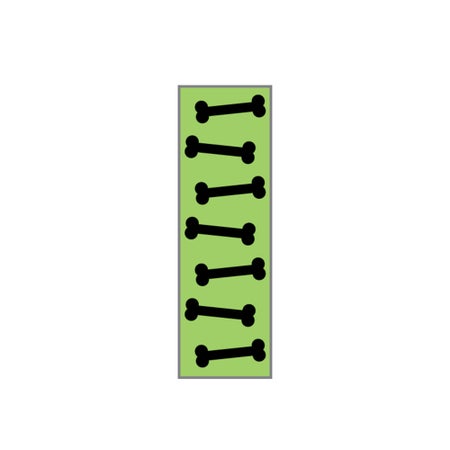 Blank Label Tape Key Surgical® Instructional Label Black / Lime Vinyl 1/4 Inch Width