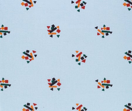 Patient Exam Gown Large Kaleidoscope Blue Print Reusable