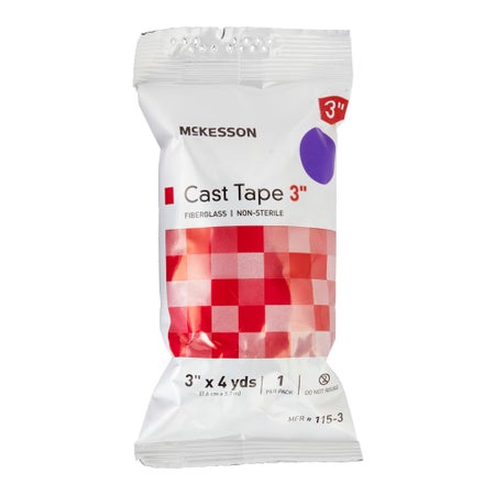 Cast Tape McKesson 3 Inch X 12 Foot Fiberglass Purple