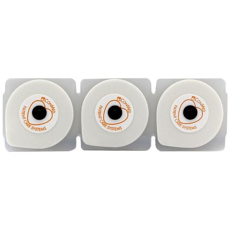 ECG Stress Electrode Snap Connector Conductive Adhesive Gel Foam Backing Adult Radiolucent 3 per Pack
