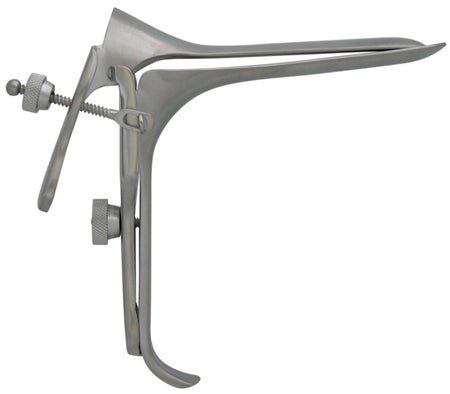 Vaginal Speculum BR Surgical Pederson NonSterile Surgical Grade German Stainless Steel 2X-Large Double Blade Duckbill Reusable Without Light Source Capability