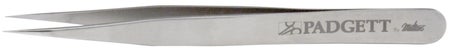 Jeweler Forceps Padgett® No. 0 OR / Surgical Grade Stainless Steel NonSterile NonLocking Thumb Handle Straight Fine, Pointed Tips