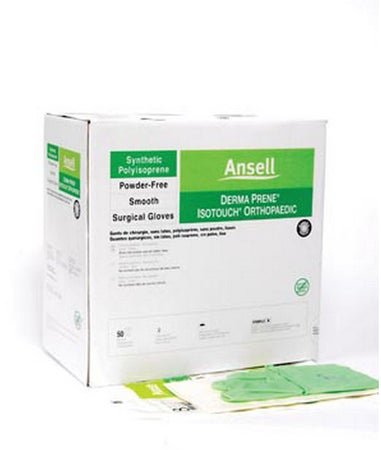 Surgical Glove GAMMEX® Non-Latex PI Ortho Size 8.5 Sterile Polyisoprene Standard Cuff Length Micro-Textured Light Green Chemo Tested