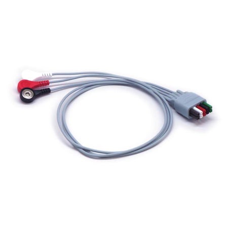 ECG Leadwire 3 Lead, Snap, 61Cm For Transmitter