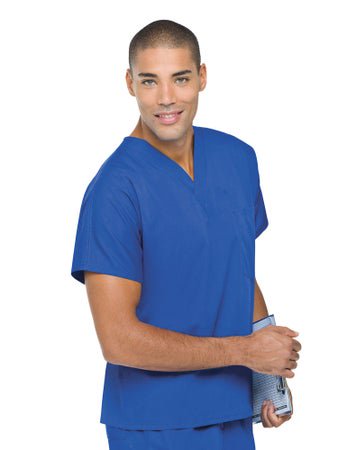 Scrub Shirt Landau Scrub Zone Medium Wine 1 Pocket Short Dolman Sleeve Unisex