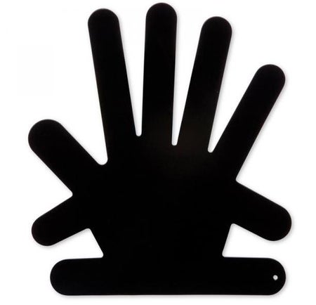 Surgical Hand Immobilizer DuraHand® Malleable Aluminum Left or Right Hand Black X-Large
