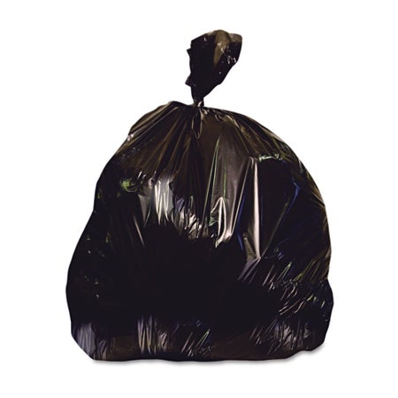 Trash Bag Heritage™ X-Liner™ 60 gal. 2 mil 38 X 58 Inch Black Super Heavy Duty Star Seal Bottom Flat Pack