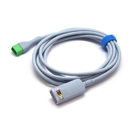 ECG Cable 10 Inch, 3/5 Lead,Reusable For Passport Monitor 10 Inch