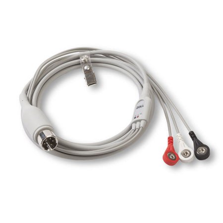 ECG Cable 6 Inch, 3 Leadwire, AAMI For Mseries