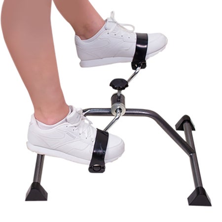 Pedal Exerciser CanDo® Portable Adjustable Resistance Levels 11 X 17 X 22 Inch Black / Gray
