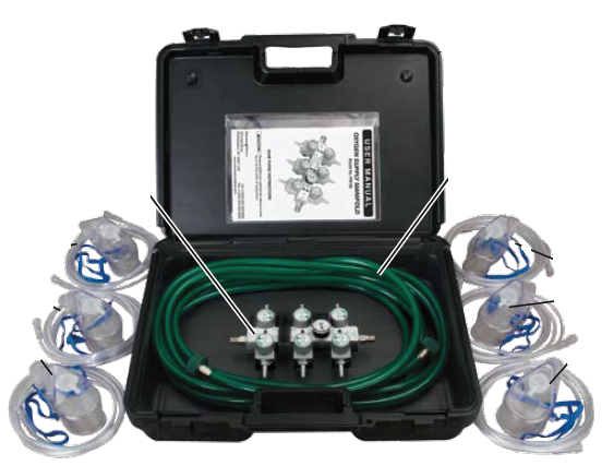 Oxygen Supply Manifold For Oxygen Respiratory Equipment