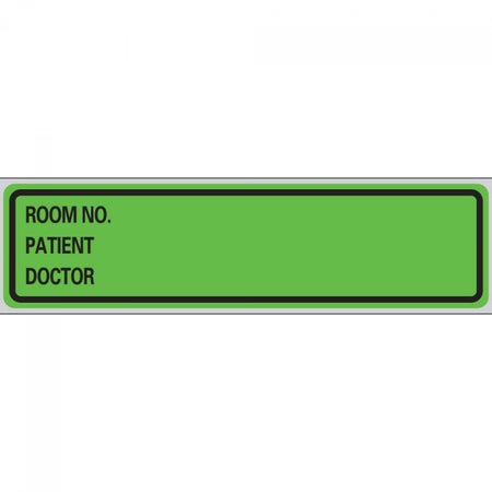 Blank Label Tape Pro-File Multipurpose Label Green 1-3/8 X 5-3/8 Inch