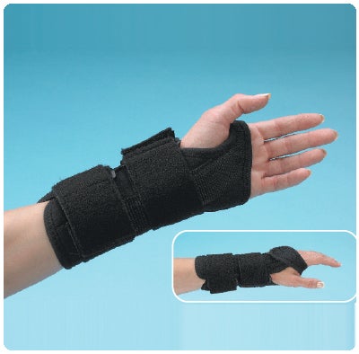 Cock-Up Wrist Brace TeraFoam Fabric / Neoprene / Terry Cloth Left Hand Black X-Large