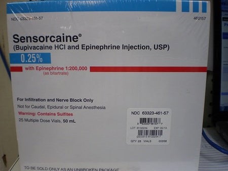 Sensorcaine® with Epinephrine Bupivacaine HCl / Epinephrine 0.25% - 1:200,000 Injection 50 mL
