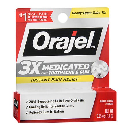 Oral Pain Relief Orajel® 20% Strength Benzocaine Oral Gel 0.25 oz.