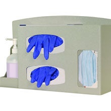 Hygiene Dispensing Station BOWMAN® Wall Mount Quartz Beige 18-1/2 W X 11-5/8 H X 4-1/2 D Inch ABS Plastic