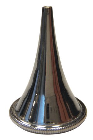 Ear Speculum Tip Round Tip Size 4.5 Stainless Steel 4.5 mm Length Reusable