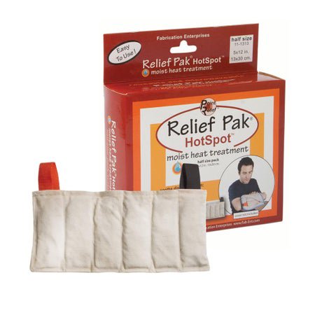 Moist Heat Therapy Pad Relief Pak® HotSpot® General Purpose Half Size Fabric Reusable