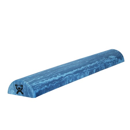 CanDo® Extra Firm Half-Round Therapy Foam Roller Blue Foam 6 X 36 Inch