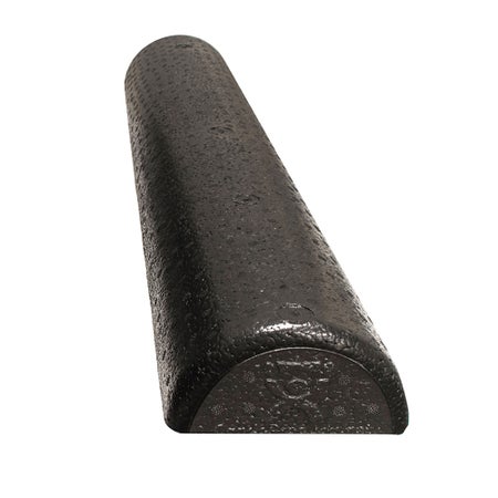 CanDo® Half-Round Therapy Foam Roller Slim Black EPP Foam 6 X 12 Inch
