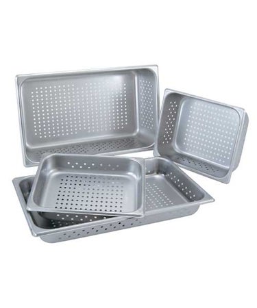 Instrument Tray Full Size / Perforated Stainless Steel 4 X 13 X 21 Inch