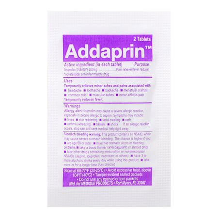 Pain Relief Addaprin™ 200 mg Strength Ibuprofen Tablet 250 per Box