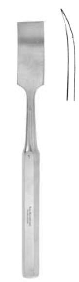 Osteotome Miltex® Hibbs 16 mm Width Curved Blade OR Grade Stainless Steel NonSterile 9 Inch Length