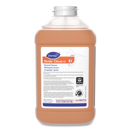 Floor Cleaner Diversey™ Stride® Liquid 2.5 Liter Bottle Citrus Scent Manual Pour