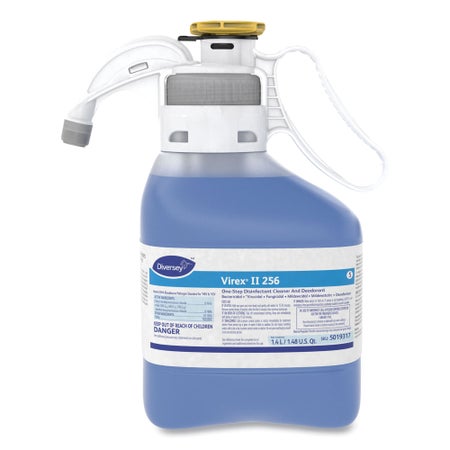 Surface Disinfectant Cleaner Diversey™ Virex® II 256 Quaternary Based SCOTT® Continuous Air Freshener Dispenser Liquid Concentrate 1.4 Liter Bottle Mint Scent NonSterile