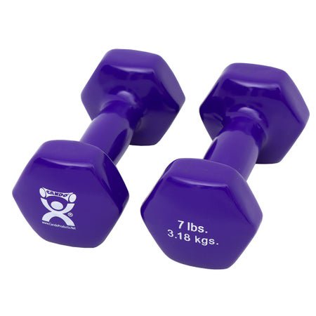 Dumbbell Pair Hexagon Heads CanDo® 7 lbs.